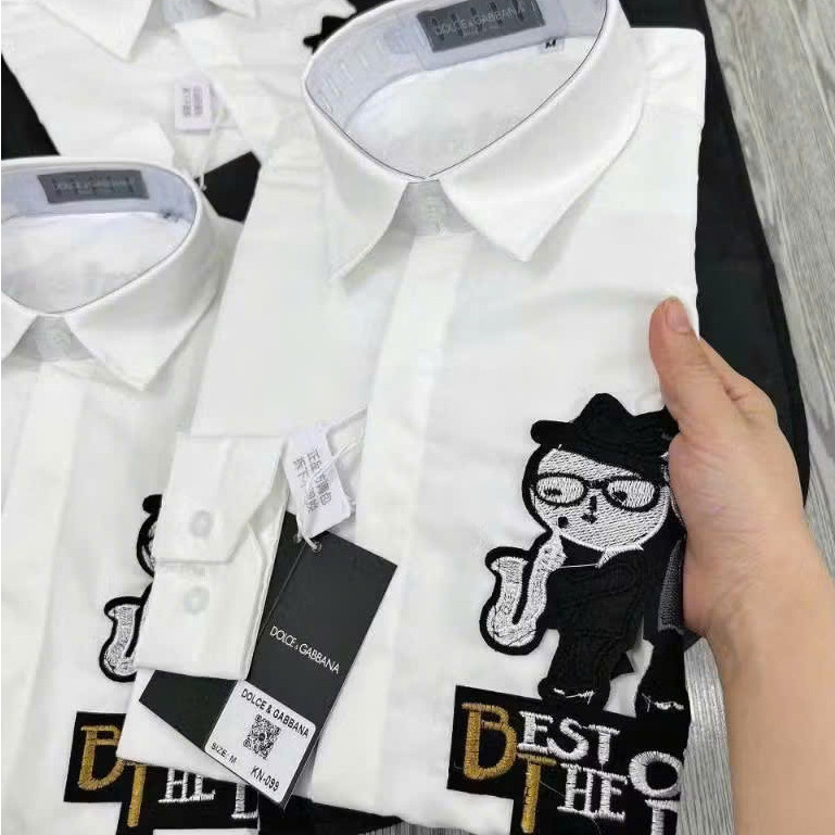 Áo Sơ Mi 2 Người Thổi Kèn The Best KCloset Somi Boy Phố Chất Cotton Mát Dày Dặn Dáng Rộng Nam Nữ NA88