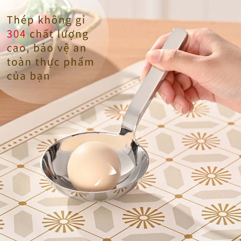 Thìa Vá/Muôi Canh Inox Cao Cấp, Bản To Dày Dặn, Dễ Vệ Sinh, Dùng Để Múc Canh Và Chia Đồ Ăn Trong Gia Đình -thìa Inox