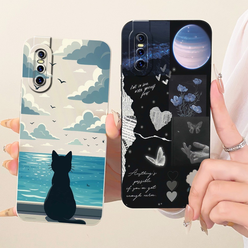 Ốp lưng Vivo V15 Pro Thời trang sang trọng Cool Kawaii Vỏ Silicon sơn dễ thương Vivo V15Pro 1818