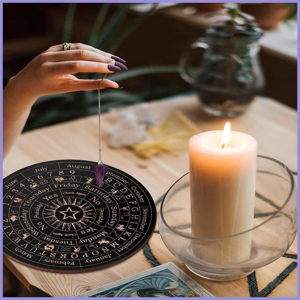Ouija Spirit Board Gỗ Siêu Vật Lý Planchette Bảng Tin Có Chữ Cái Ouija Board Game Fortune Telling mueadsyvn