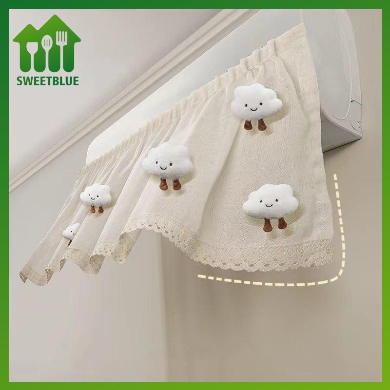 SWEET Chống gián tiếp Thổi Điều Hòa Không Khí Bộ Kính Chắn Gió Chống Bụi Dễ Thương Hướng Dẫn Gió Rèm Không Đục Lỗ Có Thể Thu Vào n