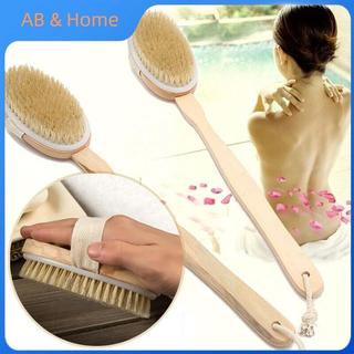 ABQ Phòng Tắm Body Bàn Chải Tay Cầm Dài Tắm Lông Tự Nhiên Bàn Chải Tẩy Tế Bào Chết Massage Có Tay Cầm Bằng Gỗ Chải Khô Dụng Cụ Tắm VN