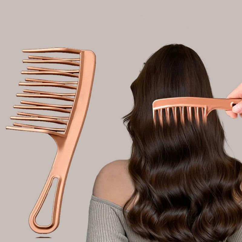 MOIKA Đôi Hàng Răng Lớn Răng Rộng Nữ Đặc Biệt Perm Xoăn Nhựa Lớn Lông Tơ Dài Tạo Kiểu Tóc Salon VN