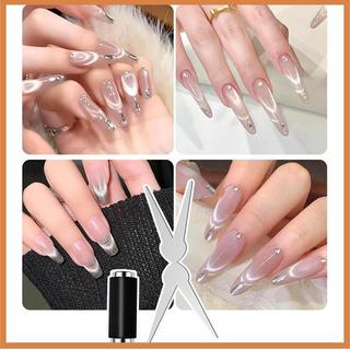 Bộ Nam Châm Hình Kéo Tạo Mắt Mèo Kiểu Pháp + Nam Châm Trụ – Dụng Cụ Nail Cat Eye Gel Chuyên Nghiệp