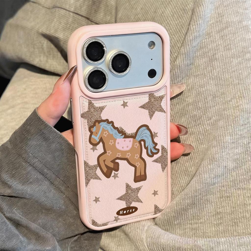 Star Dream Pony cho iPhone16promax Nữ 15iPhone14 SoftCase 13P trường hợp điện thoại 11