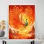 Thần Quái Thú Vermilion Chim Phong Thủy Tranh Canvas Phong Cách Trung Hoa Phượng Hoàng Nghệ Thuật Treo Tường Cho Phòng Khách Phòng Ngủ Học Lối Vào Trang Trí Unframed