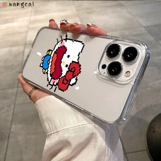 Dành Cho Realme 15T 15X GT8 C85 Pro Neo 7X Narzo N65 N63 N61 N55 N53 Note 60 50 Q5 Q5i Q3 Q3i Q2 Pro Q Ốp Điện Thoại Pixel Miệng Lớn Mèo Hello Kitty Ngộ nghĩnh Hoạt Hình Dễ Thương Vỏ