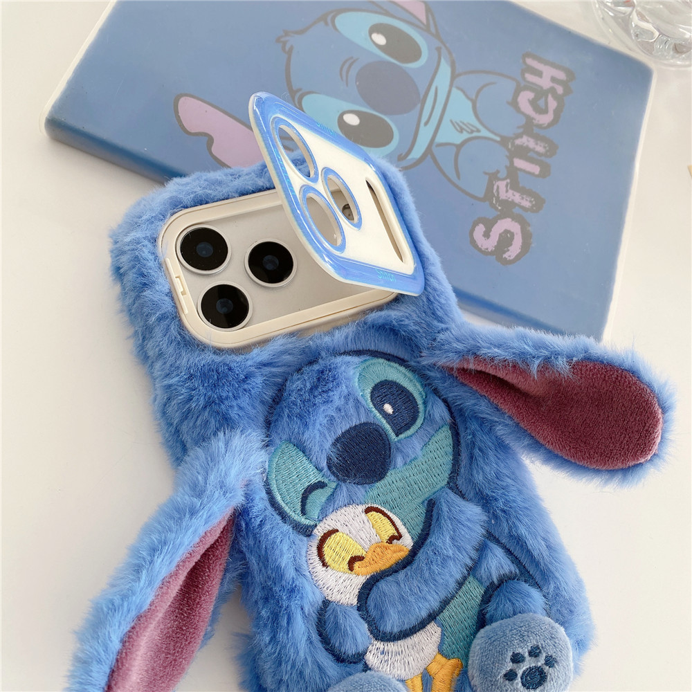 Ốp điện thoại sang trọng Thích hợp cho iPhone17ProMax Stitch Apple 16 Vỏ bảo vệ hoạt hình 15 Vỏ mềm điện thoại di động