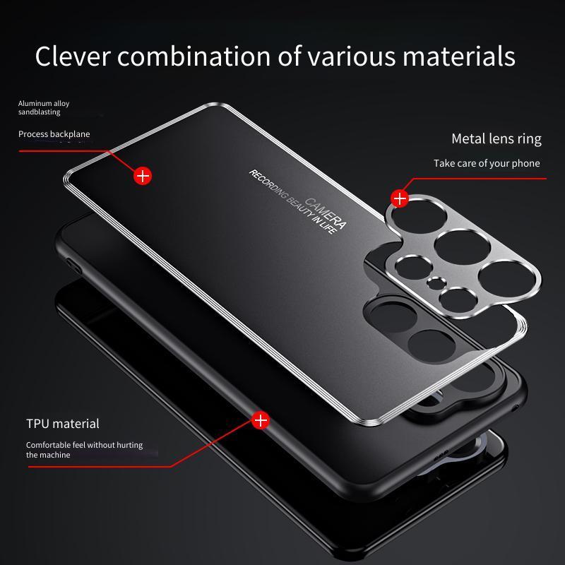 Ốp Lưng Cho Samsung Galaxy S26 Ultra S26 + Mặt Sau Kim Loại TPU Chống Sốc Điện Thoại