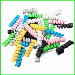 Pn Dây dữ liệu đa năng Tay áo bảo vệ silicon Dây màu xoắn ốc Chắc chắn bền Chống vỡ