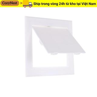 Tấm che nắp mở COZYNEST, Cửa bảng điều khiển truy cập có thể tháo rời bằng nhựa, Khóa cửa hộp màu trắng Bản lề Truy cập Cửa nở trần treo tường