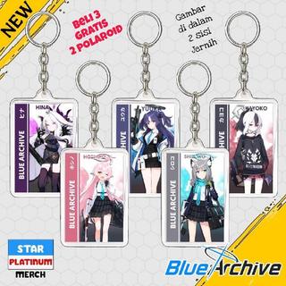 Gantungan Kunci Blue Archive - Keychain Blue Archive - Ganci Anime - Gantungan Kunci Hoshino - Shiroko - Hina - Yuuka