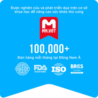 Pate Cho Mèo Mr. Vet Gói 70g Bổ Sung L-Lysine Và Omega 3 Hỗ Trợ Miễn Dịch
