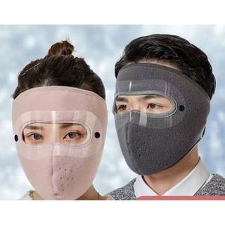 Khẩu trang WPKO vải flannel che tai chống nắng lạnh chống bụi giữ ấm thoáng khí tiện dụng khi lái xe