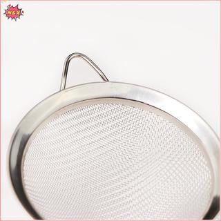 N & X 3 Bộ rây bột lưới mịn bằng thép không gỉ có tay cầm để nướng bánh bột sàng Phụ kiện lọc nấu ăn nhà bếp.