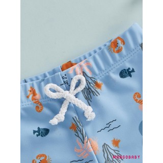 MG-Toddler Bé Trai Mùa Hè Quần Bơi Cua Bạch Tuộc In Nhanh Khô Bơi Ban Quần Short Đi Biển