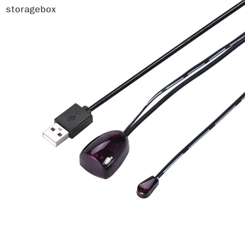 [Hộp lưu trữ] Bộ chuyển đổi USB IR Bộ mở rộng từ xa hồng ngoại Bộ thu lặp Bộ phát Emmitter Áp dụng cho tất cả các thiết bị điều khiển từ xa Đẹp