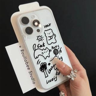 Mặt trận graffiti đáng yêu dành cho 16 trường hợp iPhone 17Air 14 13 11Pro