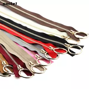 Dây kéo kim loại SMILE, Dây kéo đồng răng 70 / 90cm Áo khoác có khóa kéo dài, Dây kéo rộng 5 dây kéo rộng cho áo khoác Áo khoác may