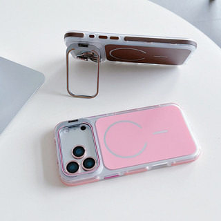 Camera Từ Tính Sang Trọng Giá Đỡ Vô Hình Ốp Lưng Điện Thoại iPhone 17 Pro Max 17 Air 16 Pro Max 15 14 13 12 11 Pro Max Plus Bảo Vệ Ống Kính Sạc Không Dây Vỏ Chống Sốc