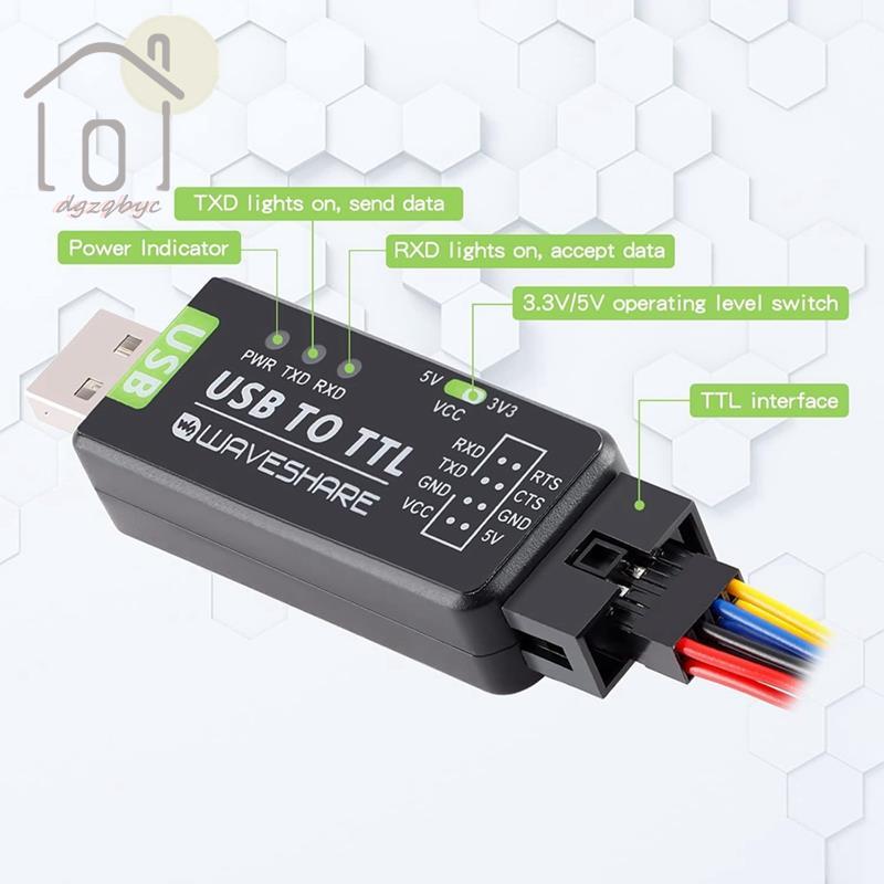 FT232RL Module USB sang Serial UART, chuyển đổi nối tiếp công nghiệp sang USB/TTL