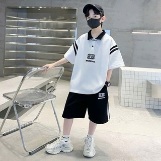 Bộ quần áo bé trai 18-52kg mẫu BB thiết kế cổ polo cá tính. Chất liệu đẹp, thoáng mát. NL13