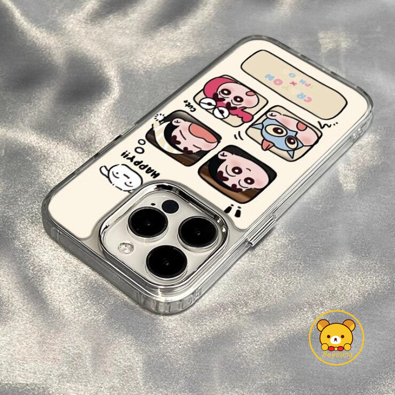Ốp Điện Thoại Crayon Shin-chan Ngộ nghĩnh Cho Honor 500 400 300 Pro Ultra 200 Smart 100 90 Lite 80 70 60 50 Pro Plus 60 50 SE Magic 8 7 6 Pro 5 4 Lite Vỏ Hoạt Hình Mặt Sau Gương Dễ Thương Bao da