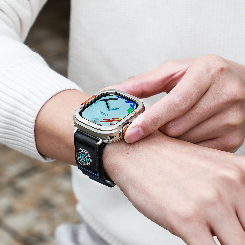Ốp lưng kim loại sang trọng khung cản cứng cho Apple Watch Series11 / 10 46mm Ultra 3 / 2 / 1 49mm