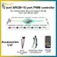 BVY 12 cổng ARGB & 10 cổng Bộ điều khiển PWM Quạt điều khiển nhiệt độ Hub tản nhiệt Bộ sưu tập bộ điều khiển 3 chân 5V Khung trò chơi.