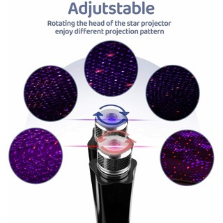 Đèn chiếu laser Gypsophila cho trần xe ô tô Đèn LED Tạo Hiệu Ứng Bầu Trời Đầy Sao،Nguồn điện 5V / Cổng USB
