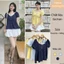 Áo Kiểu Cổ Phối Ren Dáng Yếm Mix Tay Bồng Cúc Dọc Chun Eo A312865