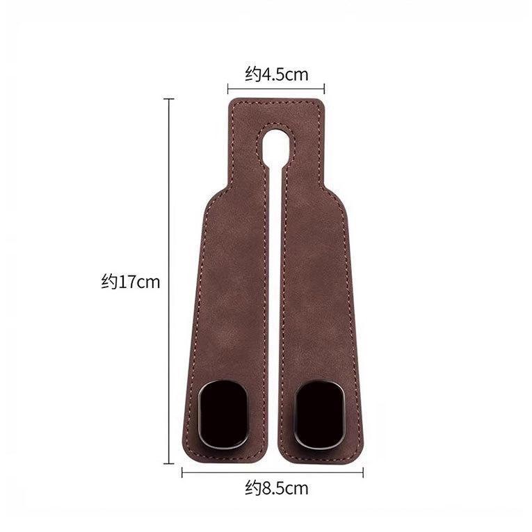 Móc ẩn ghế sau ô tô - Dụng cụ sắp xếp da lộn giả đa chức năng cho tựa đầu lưng