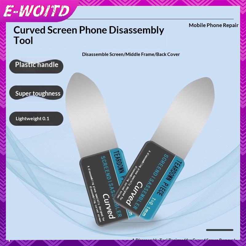 E-WOITD 5 Trong 1 Thép Không Gỉ Chuyên Nghiệp Màn Hình Cong Dụng Cụ Pry Cho Điện Thoại Máy Tính Bảng Sửa Chữa Laptop Kim Loại Spudger Tháo Lắp Bộ E-WOITD