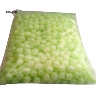 OMG 100 Cái / túi Hạt Dạ Quang Đa Năng Màu Sáng Nhựa Dạ Quang Ban Đêm Hạt Để Câu Cá
