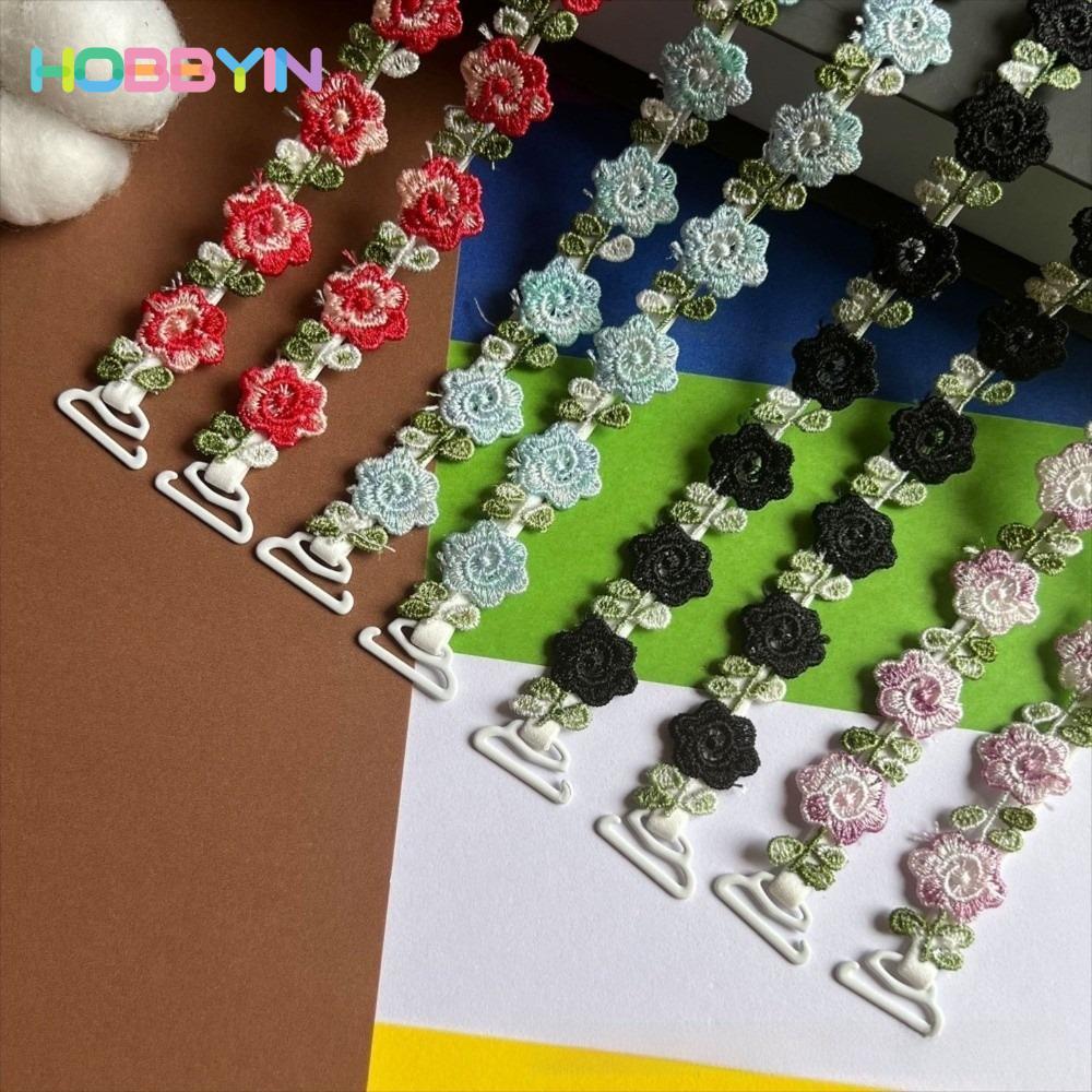 Dây đeo đồ lót hoa hồng HOBBYIN, Dây đeo áo ngực chống trượt liền mạch vô hình, Thời trang có viền ren có thể điều chỉnh Dây đeo ren co giãn Váy dự tiệc cưới