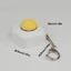 Yoo Creative Fried Egg Resins Móc khóa Soft Pressing Fidgets Đồ chơi dành cho trẻ em Người lớn