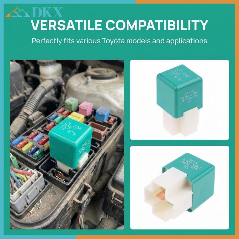 Rơle quạt làm mát thay thế ô tô DKX cho 90987-03003 1567000130 Kéo dài tuổi thọ động cơ trong nhiệt mùa hè.