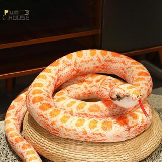 PlumHOUSE Nhân Tạo Python Sang Trọng Đồ Chơi Rắn Dài Vàng Cam Xanh Python Sang Trọng Đồ Chơi Trang Trí Nhà Ngày Lễ Trang Trí VN
