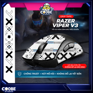 [Ship nhanh] Miếng Dán Chống Trượt Griptape Chuột Razer Viper V3 - Chống trượt - Thấm Hút - Tăng Cảm giác- CooBeStore