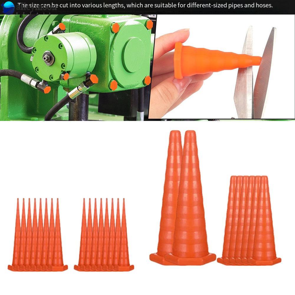 Bộ dịch vụ dầu thủy lực cao su màu cam 17 chiếc Nút chặn nhỏ giọt cho hệ thống thủy lực