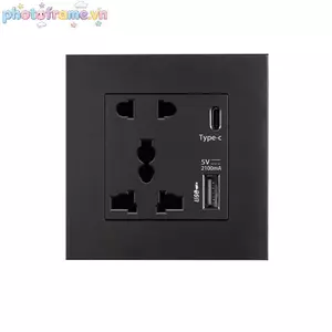 Khung Ảnh Nguồn Điện 2100MA USB Soet Bảng Điều Khiển Quốc Tế 13A Vương Quốc Anh Tường Loại C Giao Diện VN