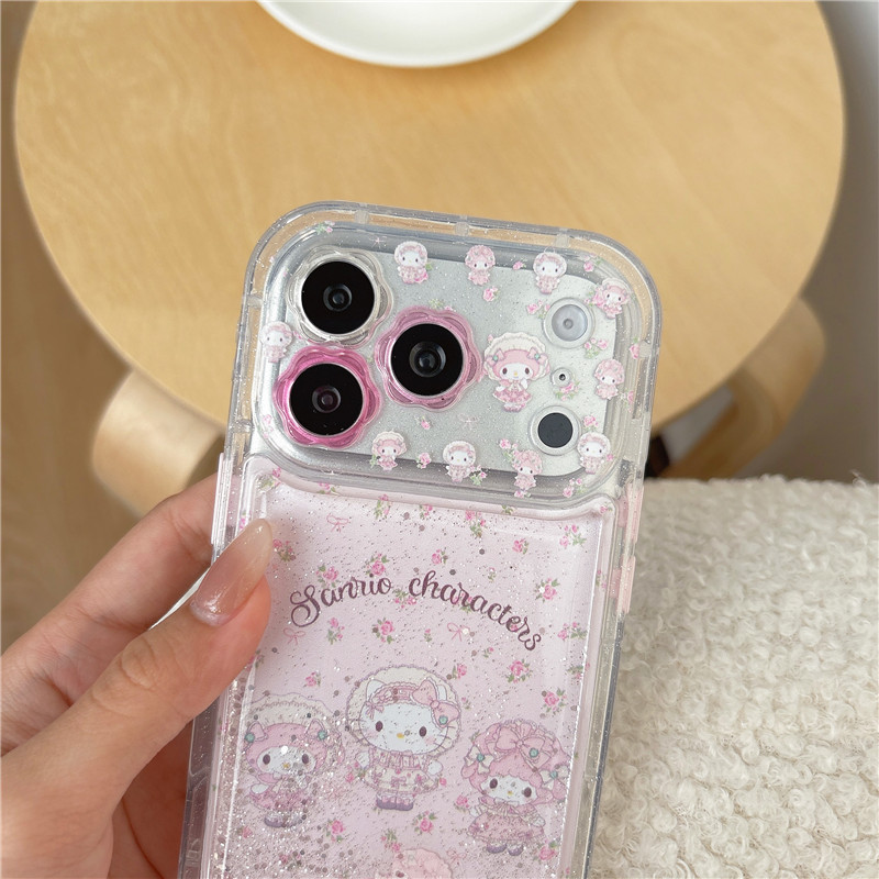 Ốp điện thoại cát lún dạng lỏng cho iPhone 17 Pro max Mellody Pattern TPU materia