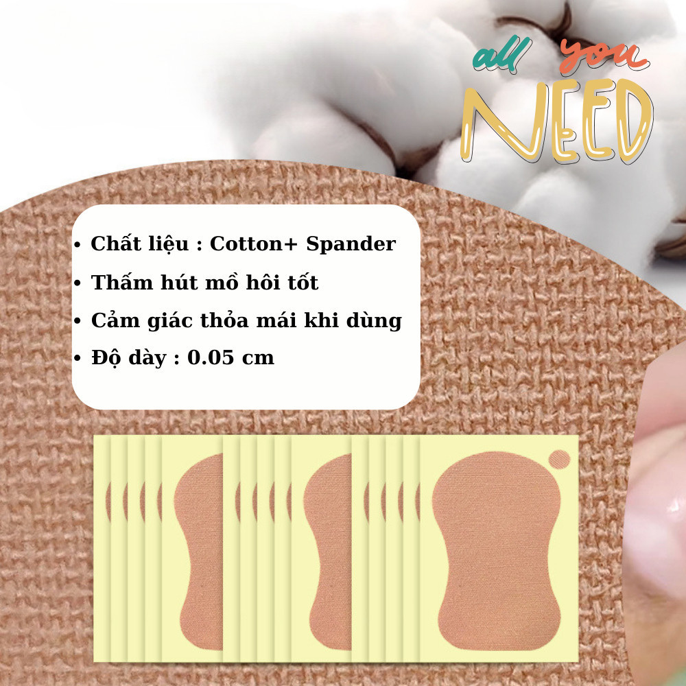 【COD】Tấm dán thấm mồ hôi nách và chân tiện dụng, giữ cho cơ thể luôn khô thoáng suốt cả ngày dài hoạt động.