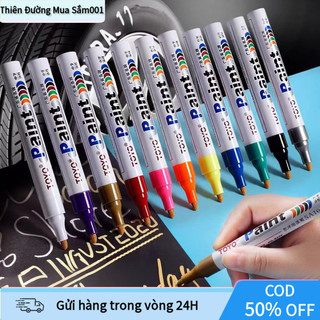【COD】Bút sơn đánh dấu chính hãng với thiết kế tiện dụng, phù hợp để đánh dấu lốp xe, vật liệu xây dựng và sản xuất.