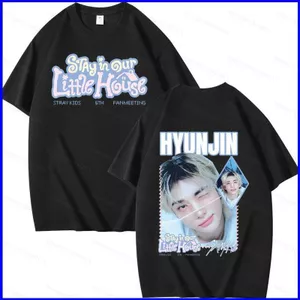 Áo thun cotton dày tay ngắn GN Stray Kids Stay, quà tặng hoàn hảo cho fan KPOP