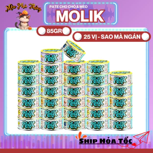 Pate Molik 85g – Pate /Soup /Súp/ Thức ăn ướt cho chó mèo mọi lứa tuổi giàu đạm, dễ ăn nhiều topping