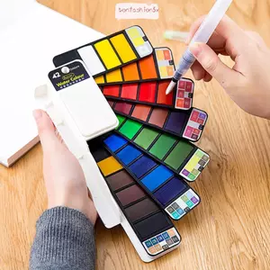 Bộ Sơn Màu Nước ITRUMPET, Gấp Với Bút Cọ Nước Sắc Tố Màu Nước, Chuyên Nghiệp Chắc Chắn 18 / 24 / 36 / 42 Màu Bộ Tranh Sơn Dầu Học Sinh