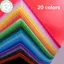 PUSKY - 20 Chiếc Vải Nỉ Mềm 20 Màu Cho DIY và Handmade, Vải Không Dệt 1mm