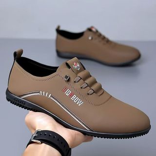 Giày da công sở nam đế mềm, thoáng khí, slip-on, kiểu Anh, thời trang BC9L