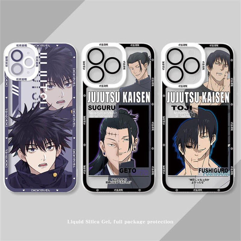 Ốp Điện Thoại Jujutsu Kaisen Gojo Satoru Cho Redmi 15C 14C A5 A3 13 10C 12C 13C 12 4G 9C 9A 9T 9i 10A 10 K40 Pro A1 A2 Plus Vỏ Itadori Yuji Phim Hoạt Hình Chống Sốc Chất Lượng Cao